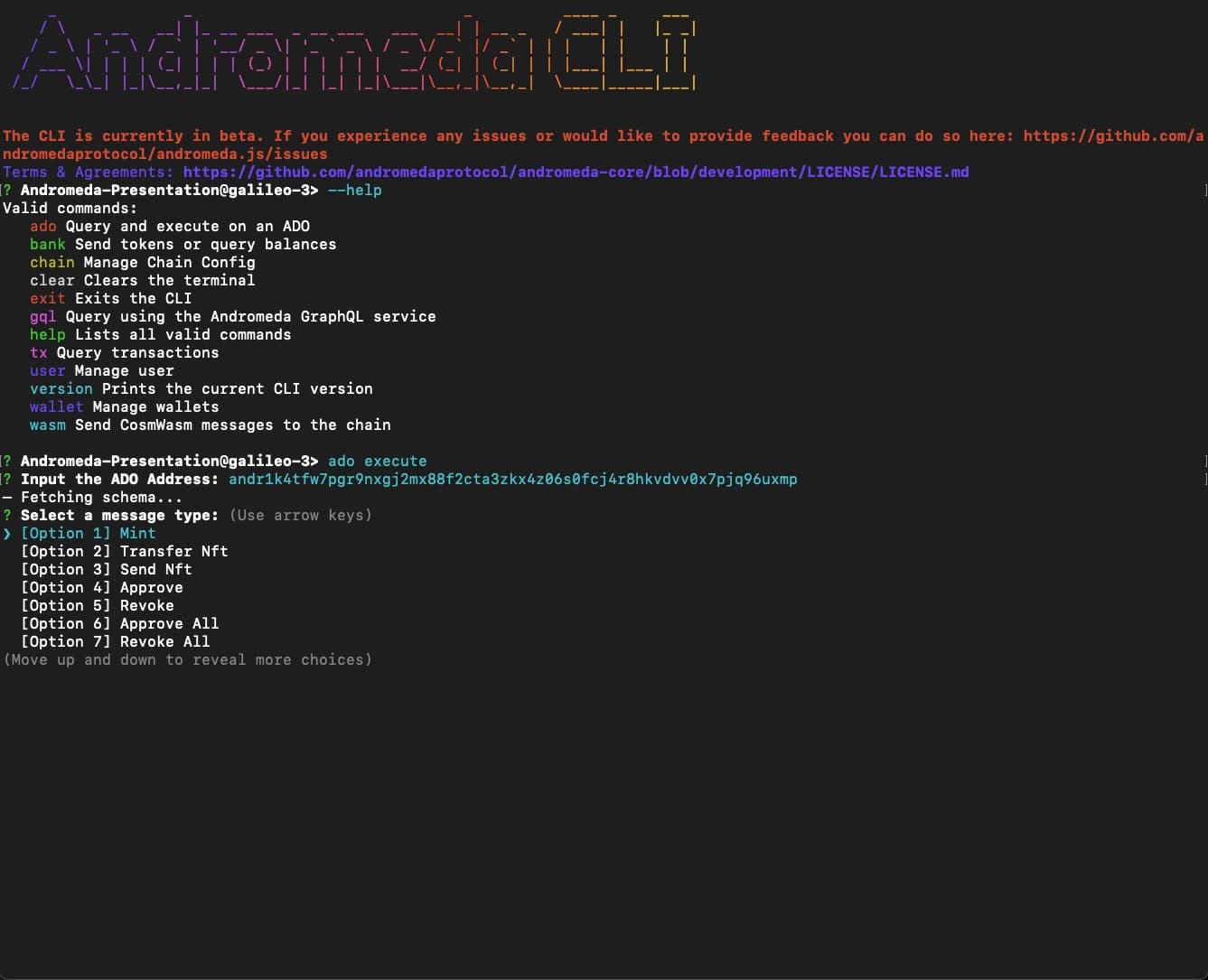 A Prompt Based CLI
